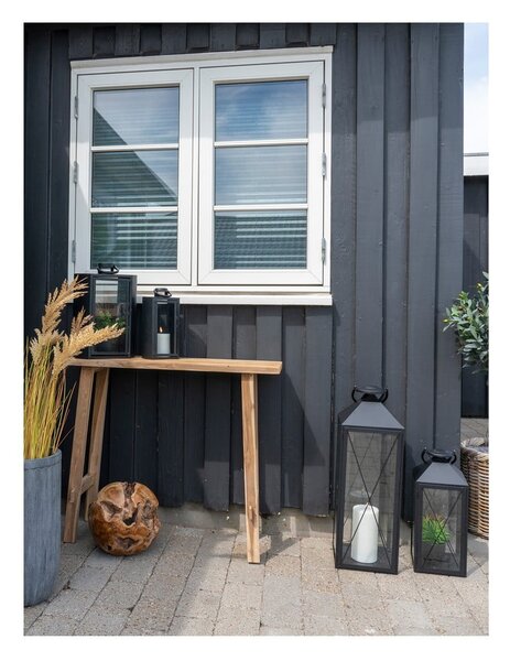 Natúr színű teakfa konzolasztal 30x90 cm Girona – House Nordic
