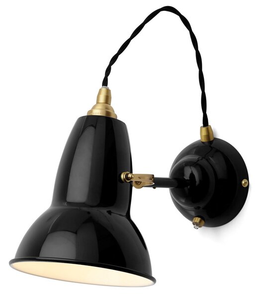 Fali Lámpa Anglepoise, Original 1227 Brass, dimmable, Fekete, Nappali, Fém, Indusztriális dizájn