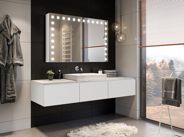 FADESA MULTI LED tükrös szekrény