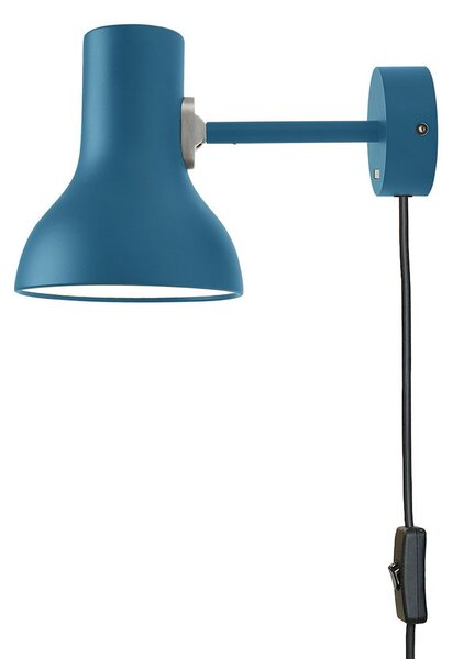 Fali Lámpa Anglepoise, Type 75 Mini, dimmable, Kék, Nappali, Fém, Dizájn