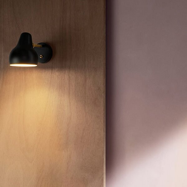 Fali Lámpa Louis Poulsen, VL38, dimmable, Fekete, Nappali, Fém, Dizájn