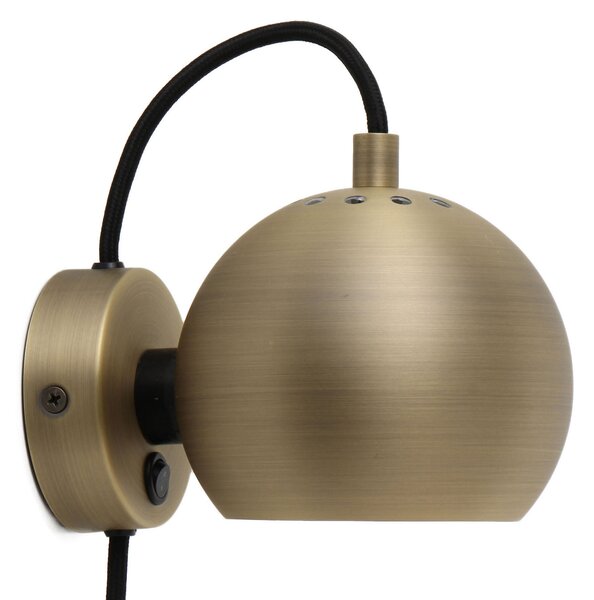 Fali Lámpa FRANDSEN, Ball Magnet, Bronz / Öreg Sárgaréz, Nappali, Fém, Dizájn