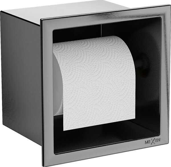 Mexen, Mexen X-Wall-P WC-papírtartó, pisztolyszürke szczotkowany - 19E3