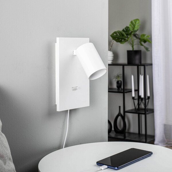 Fali Lámpa Arcchio, Brinja, dimmable, Fehér, Folyosó, Alumínium, Modern