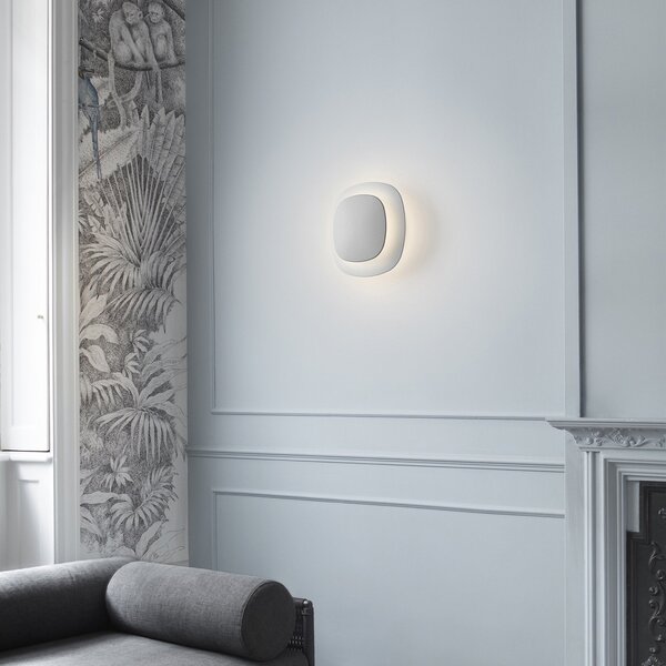 Fali Lámpa Luceplan, Luthien, dimmable, Fehér, Nappali, Fém, Dizájn