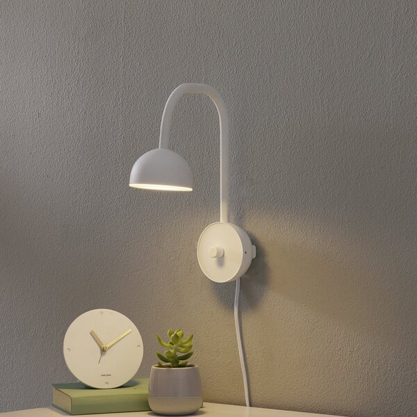Fali Lámpa Northern, Blush, dimmable, Fehér, Hálószoba, Fém, Dizájn