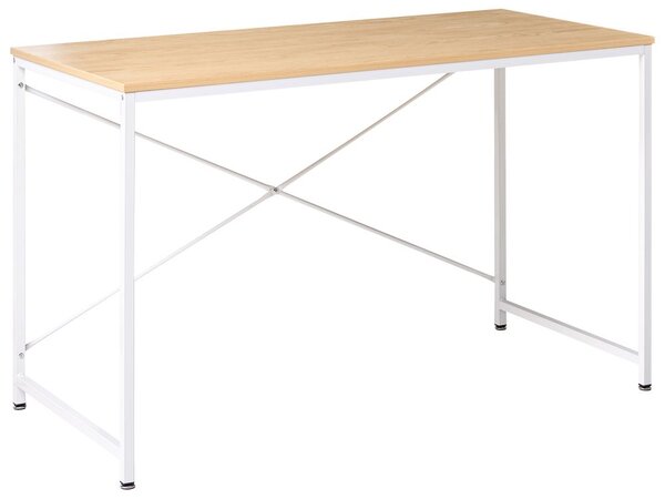 Íróasztal ANDASTE Világosbarna/fehér 120 cm 60 cm