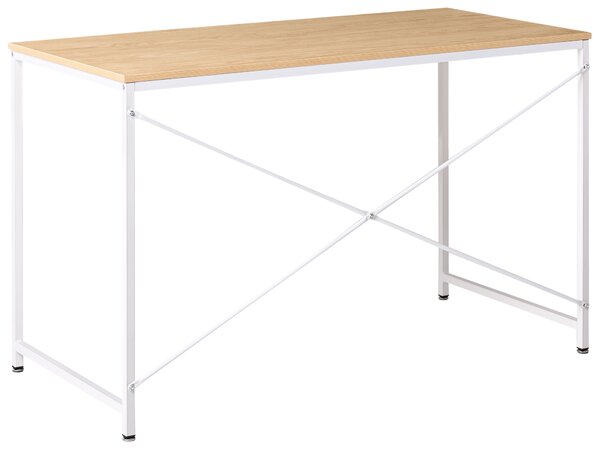 Íróasztal ANDASTE Világosbarna/fehér 120 cm 60 cm