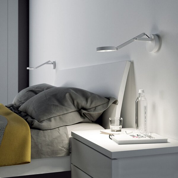 Fali Lámpa Rotaliana, String W0 DTW, dimmable, Fehér, Nappali, Fém, Dizájn