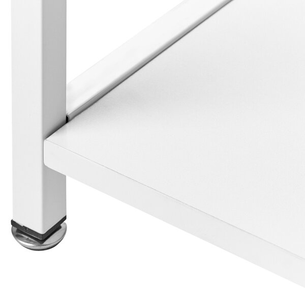 Íróasztal CADDO Fehér 120 cm 60 cm polcokkal