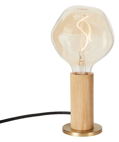 Asztali lámpa Tala, Knuckle, dimmable, Fa, Nappali, Fa