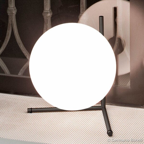Asztali lámpa FLOS, IC T2, dimmable, Fekete, Nappali, Üveg, Dizájn