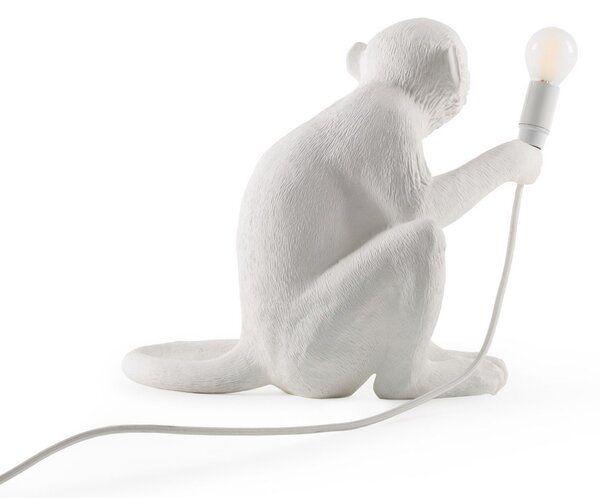 Asztali lámpa SELETTI, Monkey Lamp, Fehér, Nappali, Műanyag, Dizájn