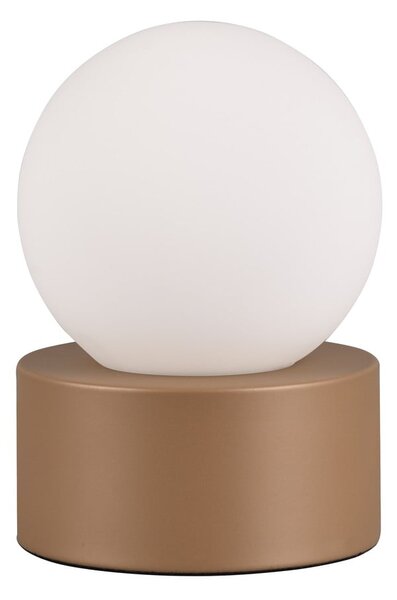 Fehér-barna asztali lámpa (magasság 17 cm) Countess – Trio
