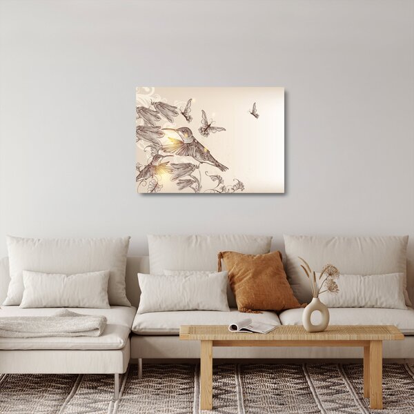 Kép - Kolibri (üvegen) (70x50 cm)