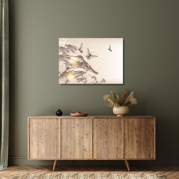 Kép - Kolibri (üvegen) (70x50 cm)