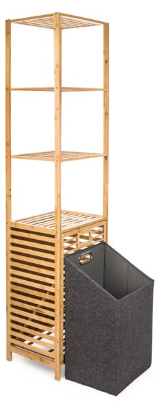 G21 szennyeskosár 30 l polcokkal, bambusz