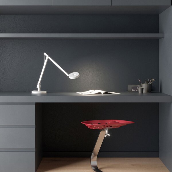 Asztali lámpa Rotaliana, String T1 Mini DTW, dimmable, Fehér, Dolgozószoba / iroda, Fém, Dizájn