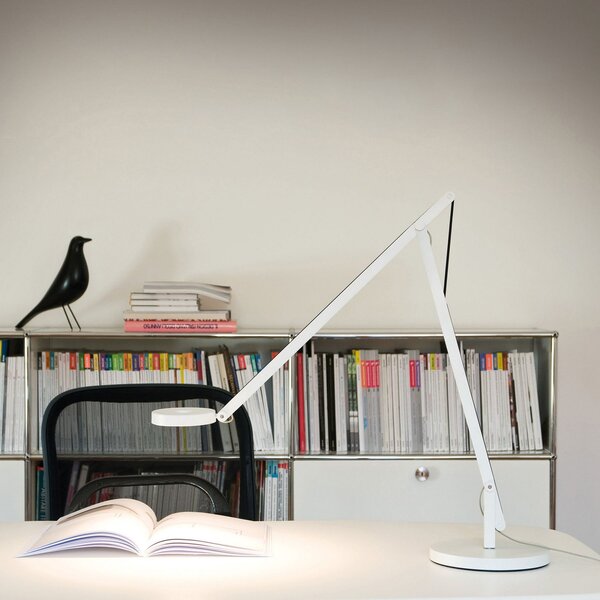 Asztali lámpa Rotaliana, String T1 DTW, dimmable, Fehér, Dolgozószoba / iroda, Fém, Dizájn