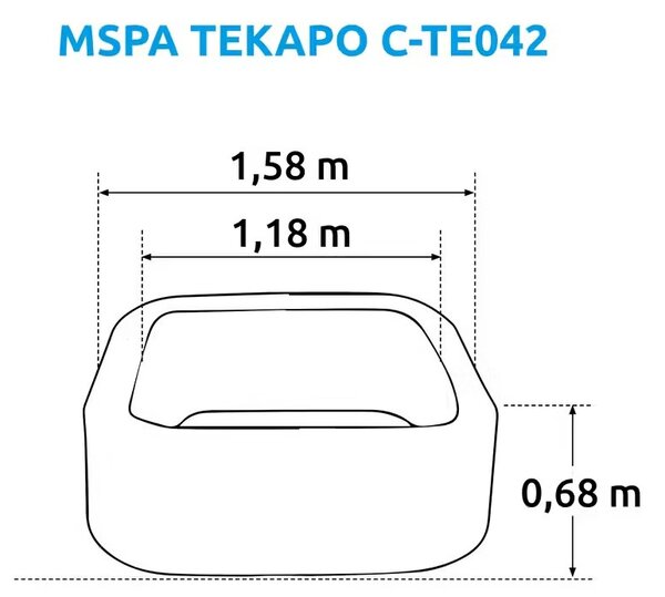 Felfújható pezsgőfürdő Marimex MSPA Tekapo C-TE042