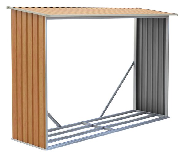 Tüzifa tároló G21 WOH 181 - 242 x 75 cm, barna