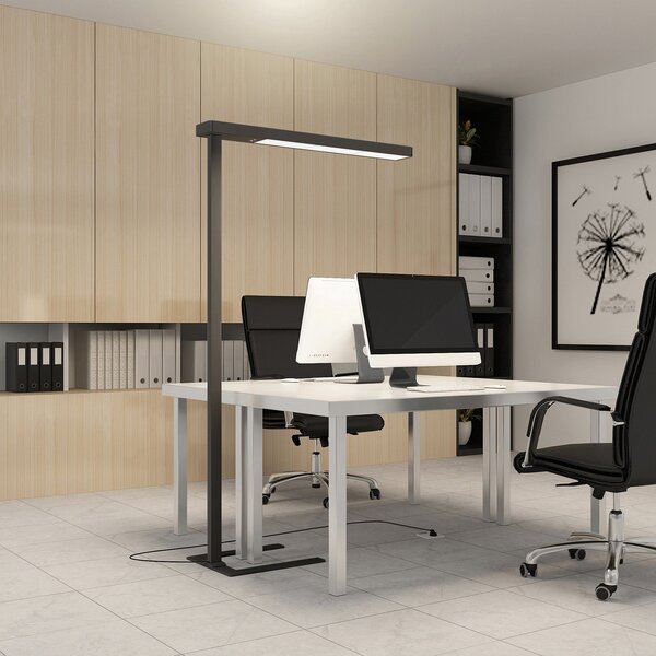 Állólámpa Arcchio, Susi, dimmable, Fekete, Dolgozószoba / iroda, Alumínium, Modern