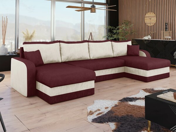 Sarokkanapé Comfivo Melissa IV, Kárpit, 80x304x140cm