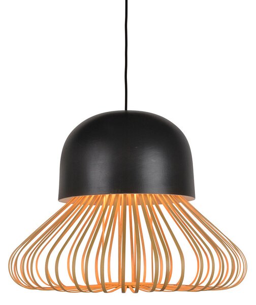 Függőlámpa Forestier, Anemos, dimmable, Fekete, Nappali, Bambusz, Dizájn