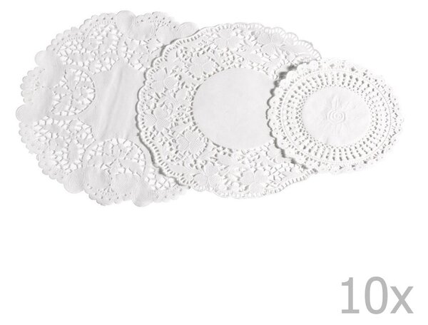 Papír tányéralátét készlet 30 db-os 26x26 cm Doilies – Premier Housewares