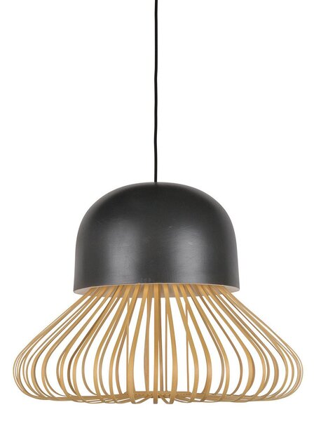 Függőlámpa Forestier, Anemos, dimmable, Fekete, Nappali, Bambusz, Dizájn