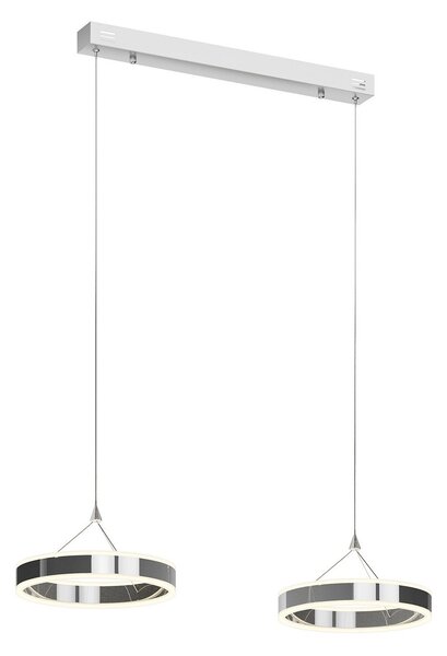 Függőlámpa Lucande, Lyani, dimmable, Fémes, Nappali, Fém, Modern