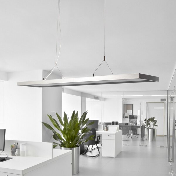 Függőlámpa Arcchio, Dorean, dimmable, Szürke, Dolgozószoba / iroda, Fém, Modern