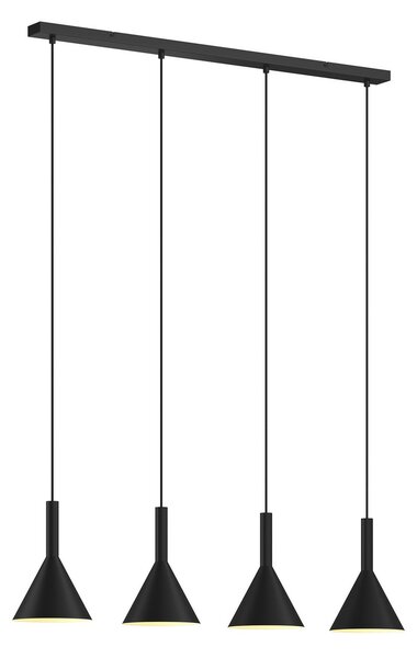 Függőlámpa Arcchio, Tadej, dimmable, Fekete, Nappali, Fém, Modern