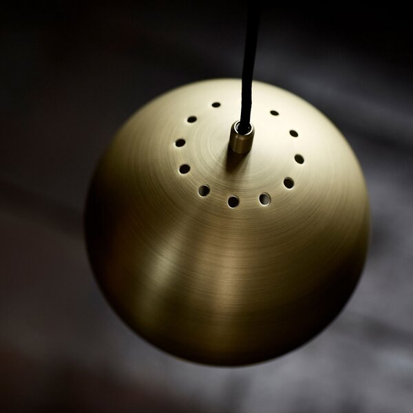 Függőlámpa FRANDSEN, Ball, dimmable, Bronz / Öreg Sárgaréz, Nappali, Fém, Dizájn