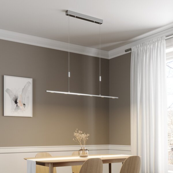 Függőlámpa Lucande, Arnik, dimmable, Fémes, Nappali, Fém, Modern