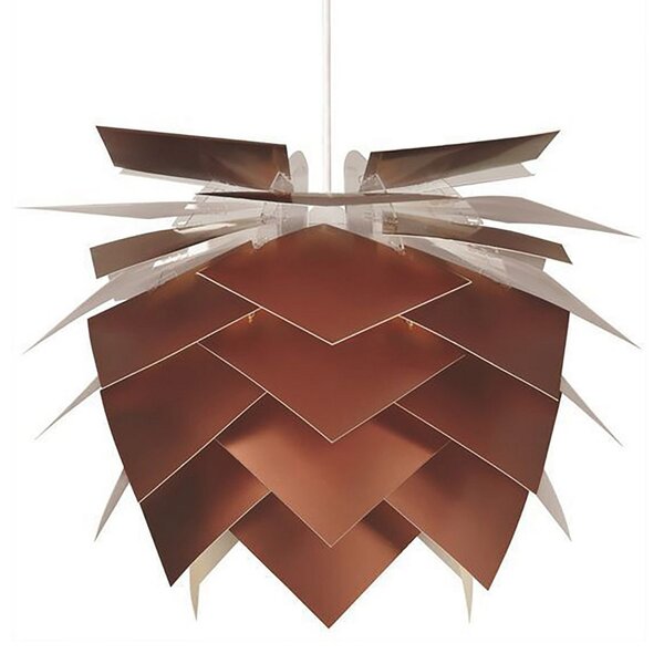 Függőlámpa Dyberg Larsen, Illumin Copper Look, dimmable, Réz, Nappali, Műanyag, Dizájn