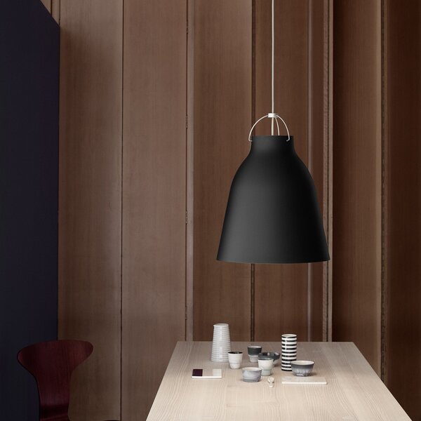 Függőlámpa FRITZ HANSEN, Caravaggio P3, dimmable, Fekete, Nappali, Fém, Dizájn