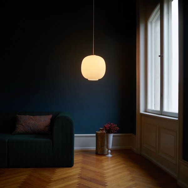Függőlámpa Louis Poulsen, VL45 Radiohus, dimmable, Fehér, Nappali, Üveg, Dizájn