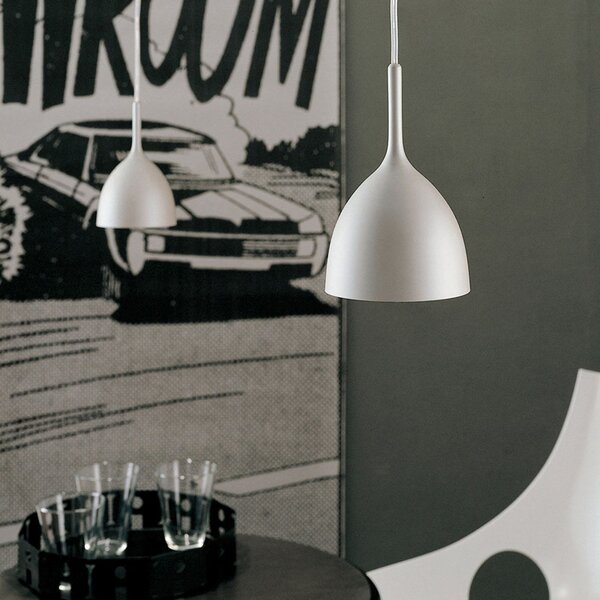 Függőlámpa Rotaliana, Drink H1, dimmable, Fehér, Nappali, Fém, Dizájn