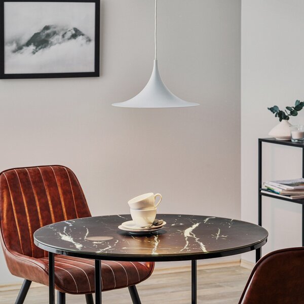 Függőlámpa GUBI, Semi, dimmable, Fehér, Nappali, Fém, Dizájn