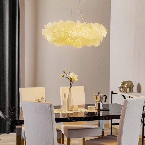 Függőlámpa Slamp, Clizia, dimmable, Fehér, Nappali, Műanyag, Dizájn