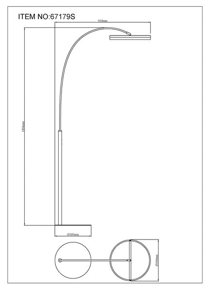 Globo Della LED álló lámpa, magasság 190 cm, fekete/sötétszürke, fém, dimmelhető, Fekete, Nappali / Étkező, Alumínium, Modern