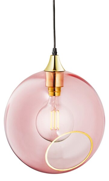 Függőlámpa DESIGN BY US, Ballroom XL, dimmable, Rózsaszín / Rosé, Nappali, Üveg, Dizájn