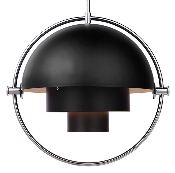 Függőlámpa GUBI, Multi-Lite, dimmable, Fekete, Nappali, Fém, Dizájn