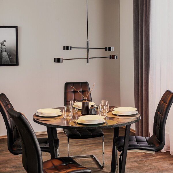 Függőlámpa Nordlux, Clyde, dimmable, Fekete, Konyha, Fém, Modern