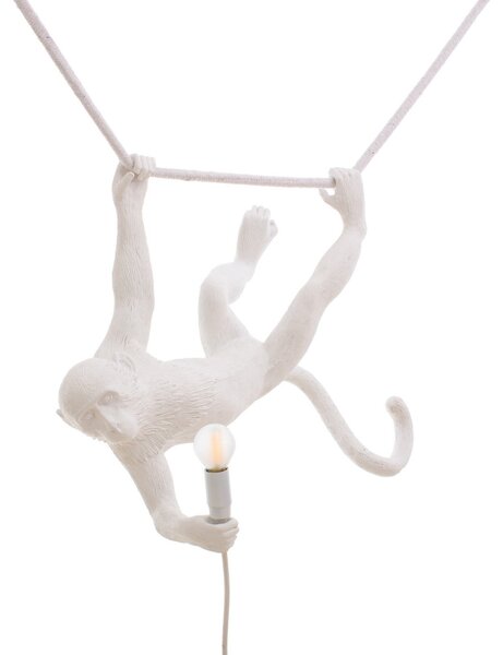 Asztali lámpa SELETTI, Monkey Lamp, Fehér, Nappali, Műanyag, Dizájn