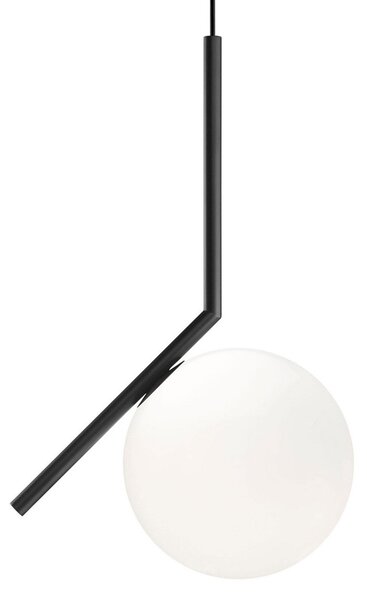 Függőlámpa FLOS, IC S1, dimmable, Fekete, Nappali, Üveg, Dizájn