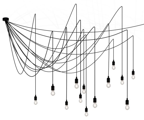 Függőlámpa SELETTI, LED Maman, dimmable, Fekete, Nappali, Műanyag, Modern