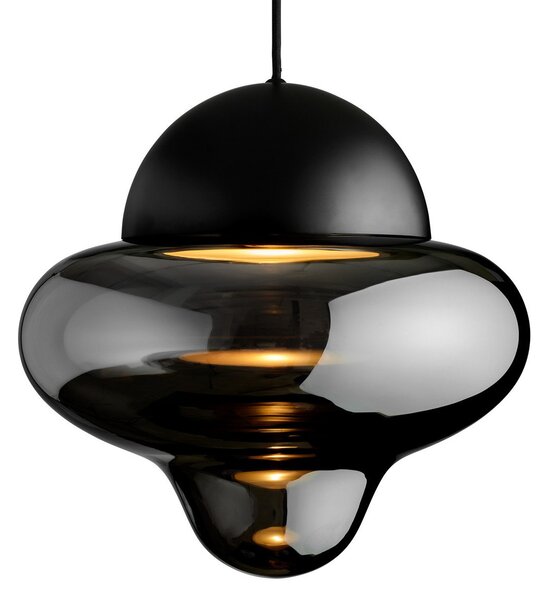Függőlámpa DESIGN BY US, Nutty XL, dimmable, Szürke, Nappali, Üveg, Dizájn
