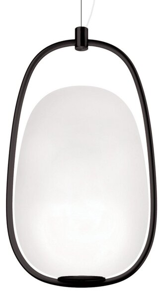 Függőlámpa kdln, Lannà, dimmable, Fekete, Nappali, Üveg, Dizájn